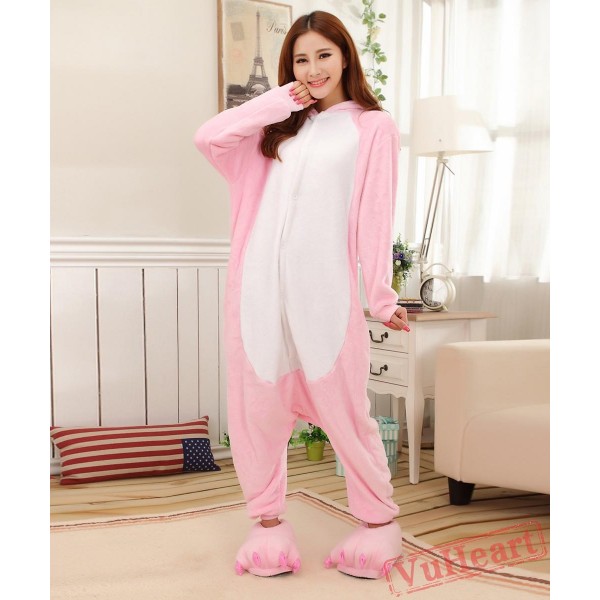 Pink Pig Kigurumi Onesies Pajamas Costumes for Women & Men