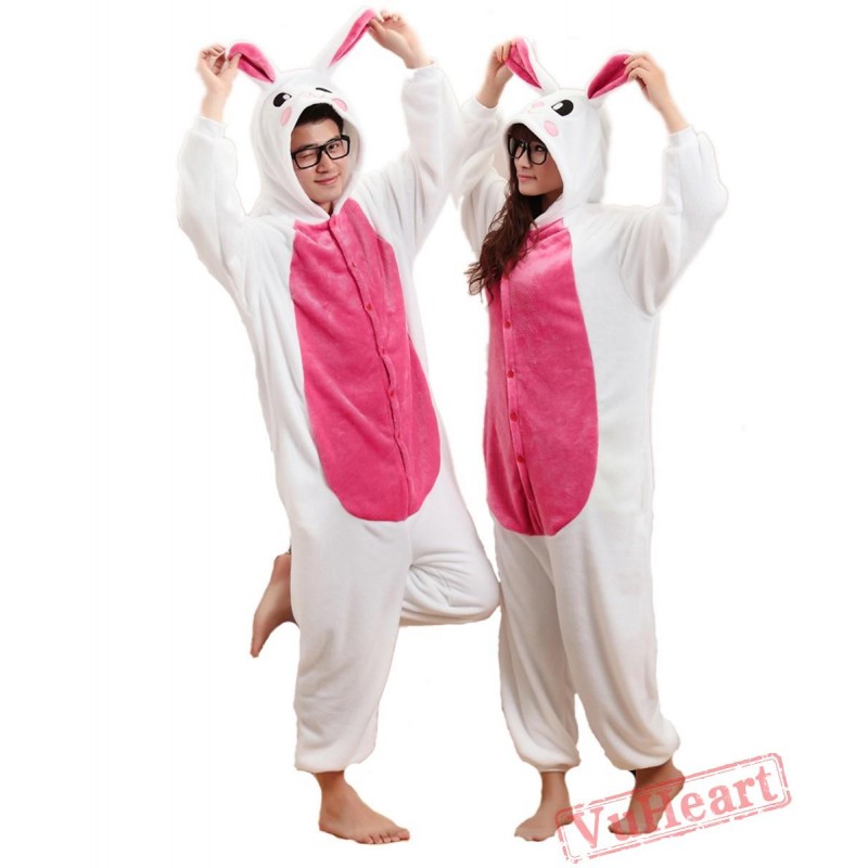 Women & Men Purple Rabbit Kigurumi Onesies Pajamas Costumes