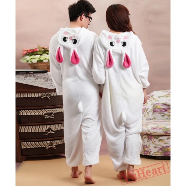 Purple Rabbit Kigurumi Onesies Pajamas Costumes for Women & Men
