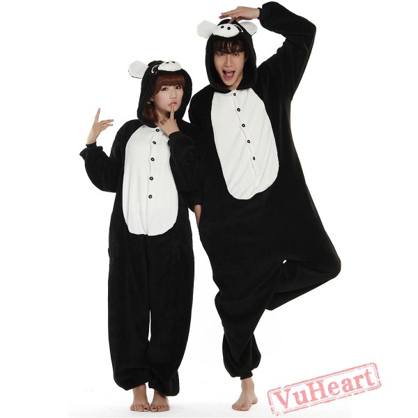 Black Pig Couple Onesies / Pajamas / Costumes