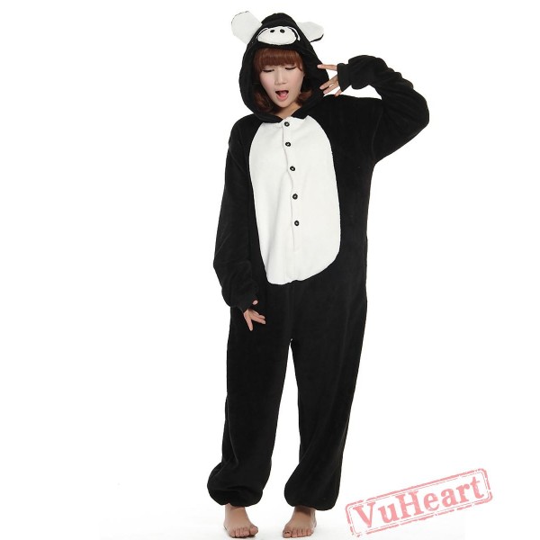 Black Pig Kigurumi Onesies Pajamas Costumes for Women & Men