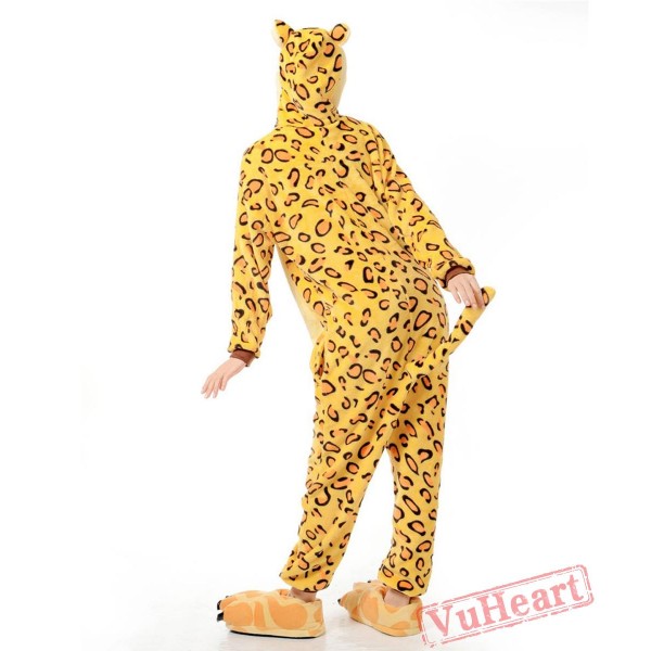 Adult Leopard Tiger Couple Onesies / Pajamas / Costumes