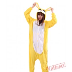 Yellow Rabbit Kigurumi Onesies Pajamas Costumes for Women & Men