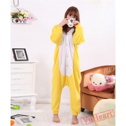 Yellow Rabbit Kigurumi Onesies Pajamas Costumes for Women & Men