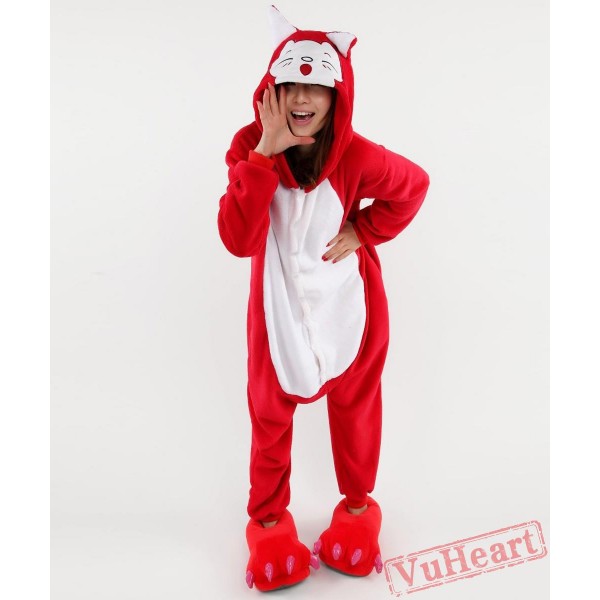 Red Fox Kigurumi Onesies Pajamas Costumes for Women & Men