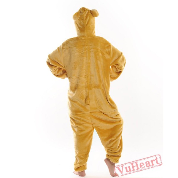 Yellow Bear Kigurumi Onesies Pajamas Costumes for Women & Men