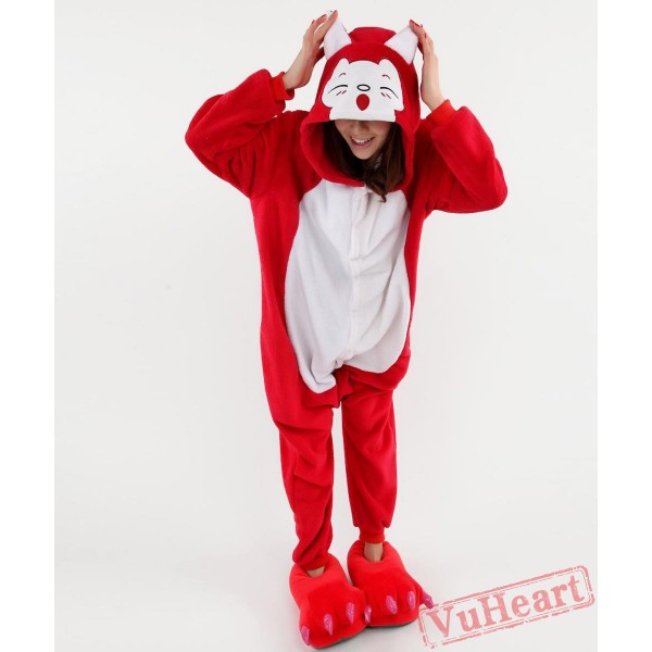 Red Fox Kigurumi Onesies Pajamas Costumes for Women & Men