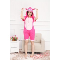 Summer Pink Stitch Kigurumi Onesies Pajamas for Women & Men