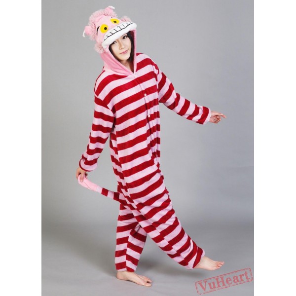 Cheshire Cat Kigurumi Onesies Pajamas Costumes for Women & Men