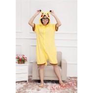 Summer Pikachu Kigurumi Onesies Pajamas for Women & Men