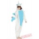 White Blue Unicorn Kigurumi Onesies Pajamas Costumes for Women & Men