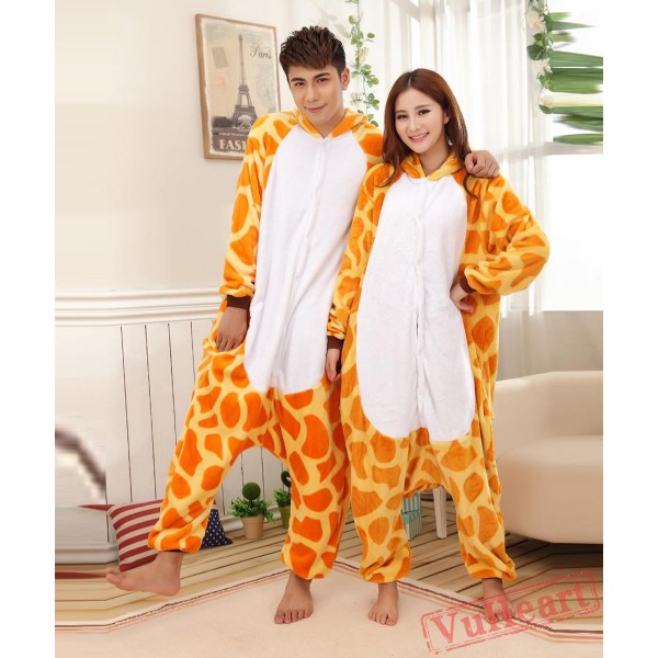 Giraffe Cosplay Couple Onesies / Pajamas / Costumes