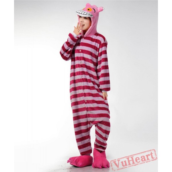 Cheshire Cat Kigurumi Onesies Pajamas Costumes for Women & Men