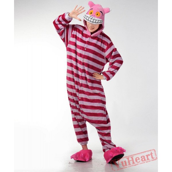 Cheshire Cat Kigurumi Onesies Pajamas Costumes for Women & Men