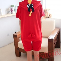 Summer Red Angry Bird Kigurumi Onesies Pajamas for Women & Men