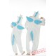 White Blue Unicorn Couple Onesies / Pajamas / Costumes