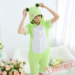 Summer Green Frog Kigurumi Onesies Pajamas for Women & Men