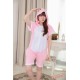Summer Pink Kitty Kigurumi Onesies Pajamas for Women & Men