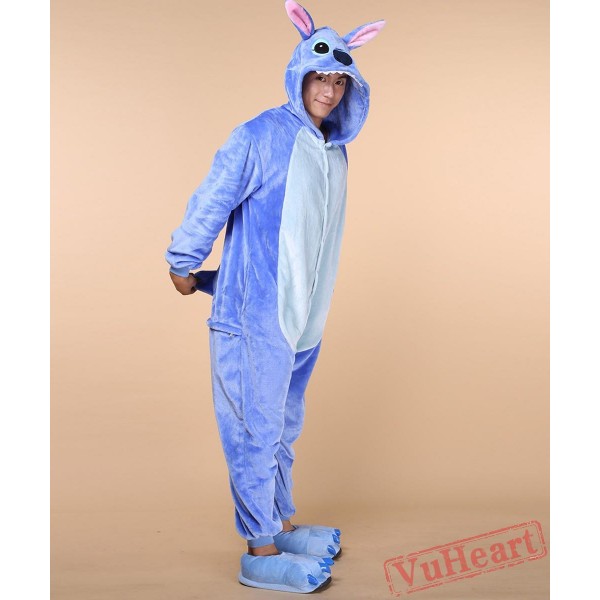 Blue Stitch Kigurumi Onesies Pajamas Costumes for Women & Men