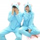 Spring & Autumn Blue Elephant Kigurumi Onesies Pajamas for Women & Men