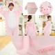 Spring & Autumn Pink Pig Kigurumi Onesies Pajamas for Women & Men