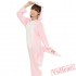 Spring & Autumn Pink Dinosaur Kigurumi Onesies Pajamas for Women & Men