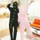 Spring & Autumn Pink Dinosaur Kigurumi Onesies Pajamas for Women & Men
