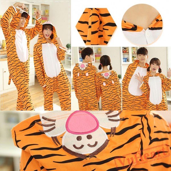 Spring & Autumn Tigger Kigurumi Onesies Pajamas for Women & Men