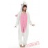 White & Pink Unicorn Kigurumi Onesies Pajamas Costumes for Women & Men