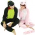 Spring & Autumn Green Dinosaur Kigurumi Onesies Pajamas for Women & Men