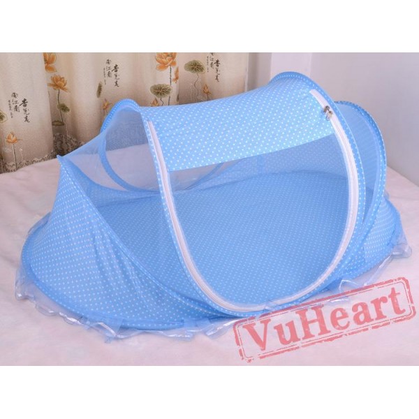 Blue Portable Folding Baby Mosquito Net