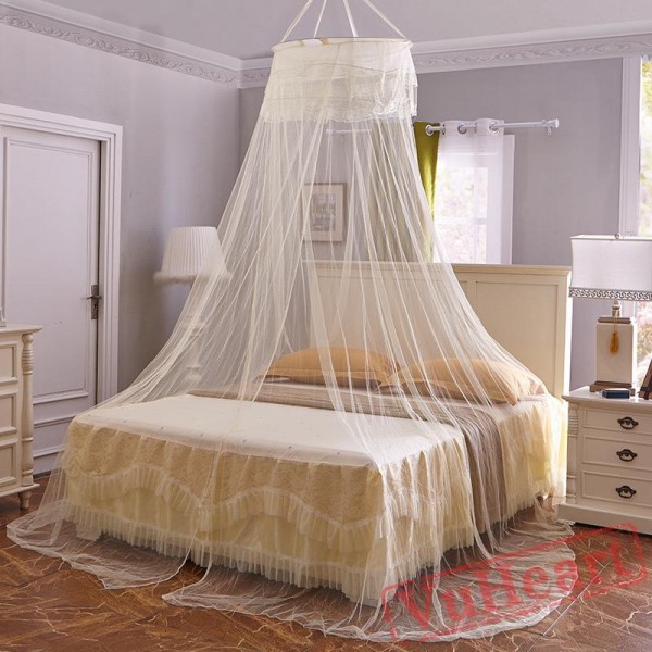 Lace Hanging Classical Purple Mosquito Net for Bed