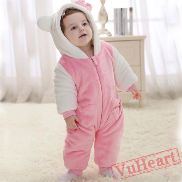 Baby Pink Cat Onesie Costume - Kigurumi Onesies