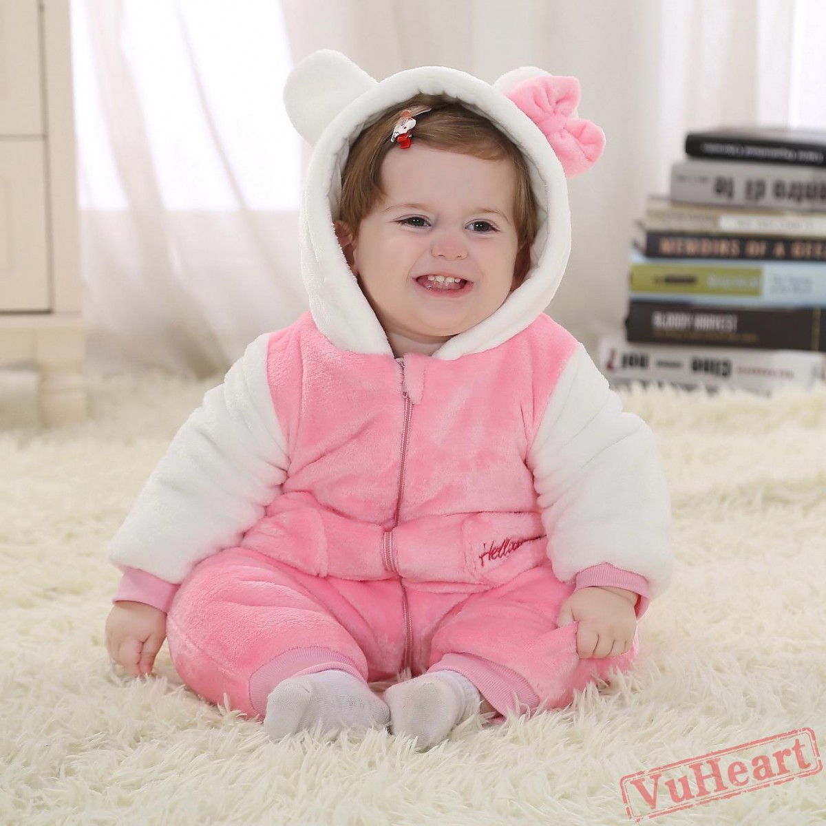 Winter Onesies Baby Pink Cat Onesie Costume Kigurumi Onesies