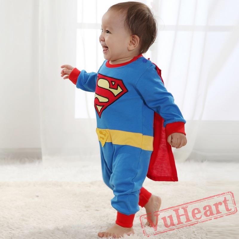superman onesie baby