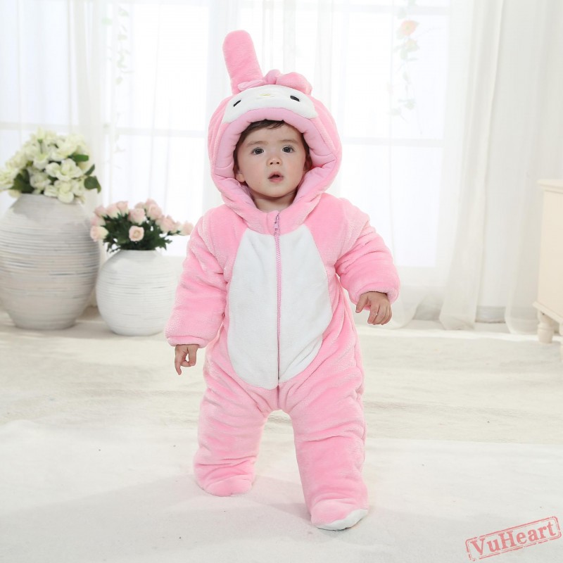 Winter Onesies Baby Pink Rabbit Onesie Costume Kigurumi Onesies
