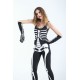 Woman Black Sexy Skeleton Adult Onesies Club Costumes