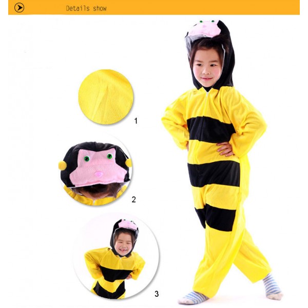 Lovely Kids Unisex Children Animal Onesie bee