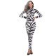 Sexy Black White Striped Zebra onesies Costume Women Costume