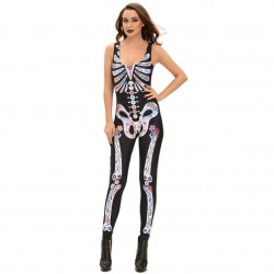 Skeleton Cosplay Costume nightclub sexy Onesie