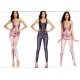 Adult Sexy Women Jumpsuit Sugar Skull Catsuit Costume Onesies