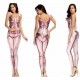 Adult Sexy Women Jumpsuit Sugar Skull Catsuit Costume Onesies