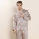 Men Silk Sleepwear Long-sleeve Pajama Set
