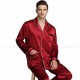 Mens Silk Satin Pajamas Set Sleepwear