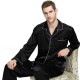 Mens Silk Satin Pajamas Set Sleepwear