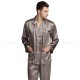 Mens Silk Satin Pajamas Set Sleepwear