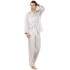 Silk Sleepwear Turn down Collar Men's Pajama Sets