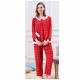 Long Cotton Ladies Comfort Lace Long Sleeve Pajamas Set