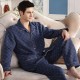 Mens Comfort Cotton Plaid Pajama Set Winter Warm Sleepwear