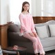 Lace Women Vintage Princess Pajamas Long Sleeve Sleepwear Set